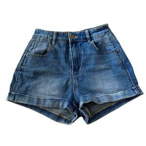 Kendall & Kylie High Rise Denim‎ Shorts – Size 25 – Rolled Hem